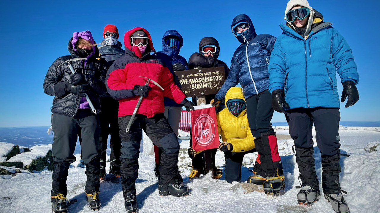 PATC group on the summit of Mt Washington